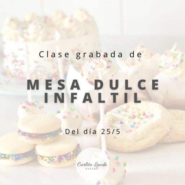 Clase grabada Mesa dulce infantil (35% OFF)
