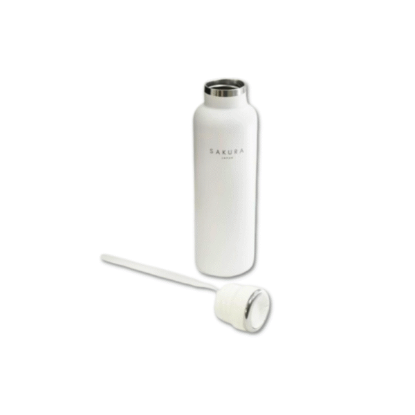 BOTELLA TERMICA SAKURA ACERO INOX BLANCA 750 ML - Imagen 2