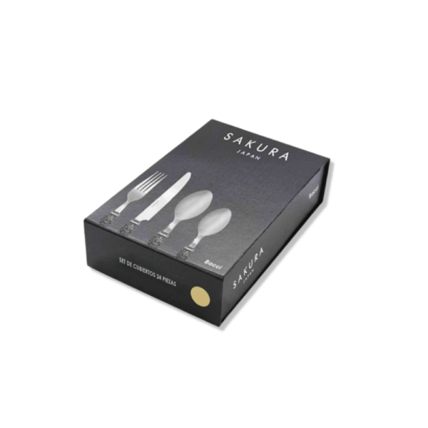 CUBIERTOS BACCI FIRENZE SAKURA BEIGE X 24 PZAS - Imagen 2