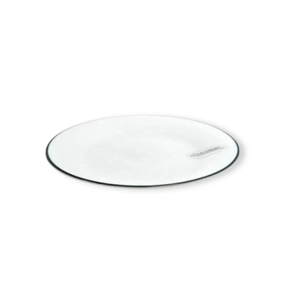 PLATO PLAYO DE VIDRIO HOME CONCEPT OPAL BLANCO 26 CM