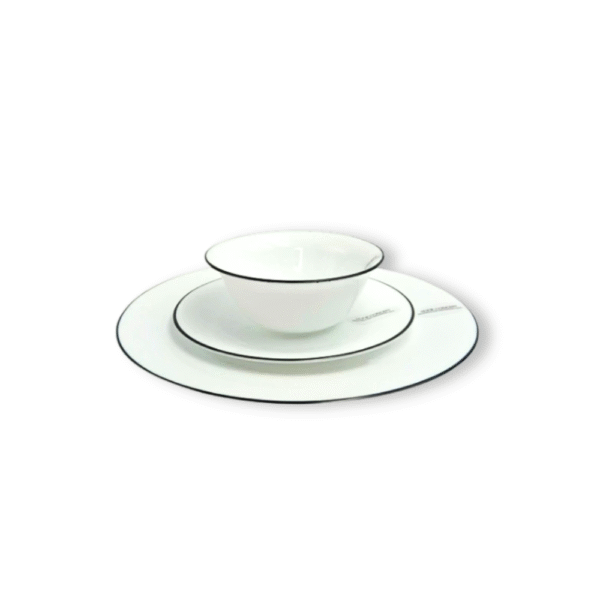 PLATO PLAYO DE VIDRIO HOME CONCEPT OPAL BLANCO 26 CM - Imagen 2