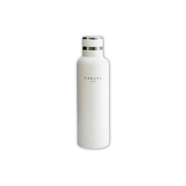 BOTELLA TERMICA SAKURA ACERO INOX BLANCA 750 ML