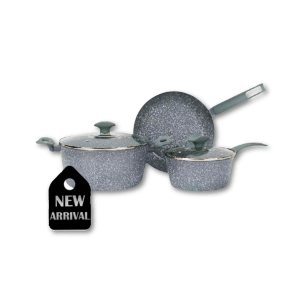 BATERÍA DE COCINA 5 PIEZAS ANTIADHERENTE CERÁMICO CON INDUCCION