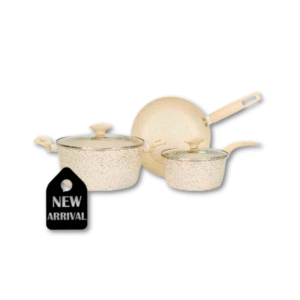BATERÍA DE COCINA 5 PIEZAS ANTIADHERENTE CERÁMICO CON INDUCCION