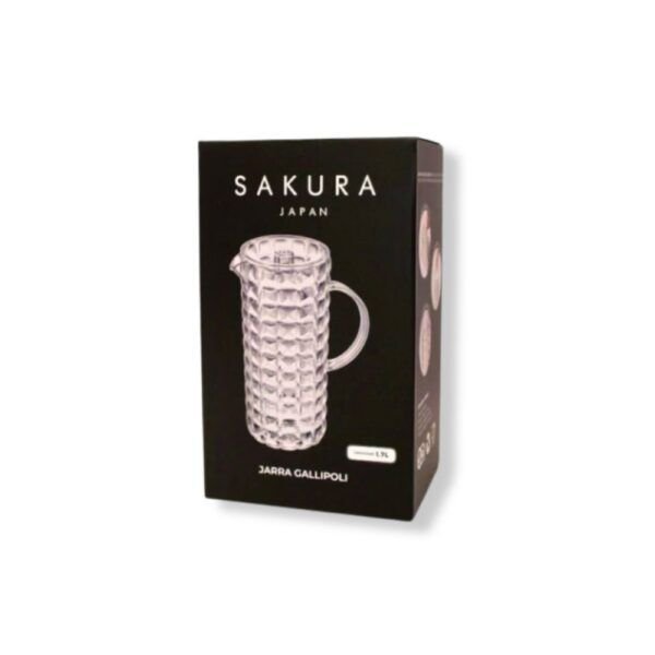JARRA GALIPOLI SAKURA ACRILICO TRANSPARENTE 1.7 L - Imagen 2