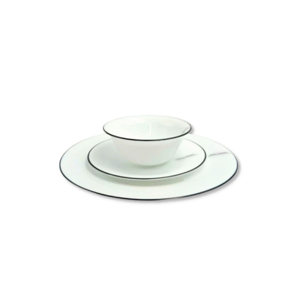 PLATO POSTRE DE VIDRIO HOME CONCEPT OPAL BLANCO 18 CM - Imagen 2