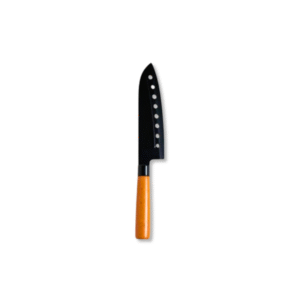 CUCHILLO HOJA DE ACERO INOX. AGUJEROS MGO MADERA 29,5 CM