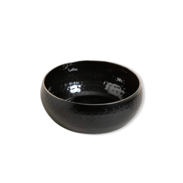 BOWL DE ACERO INOX BLACK KIRAN 20X9 CM