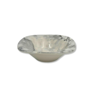 CAJA X 6 BOWL CUADRADO MARMOLADO 16X16X5CM