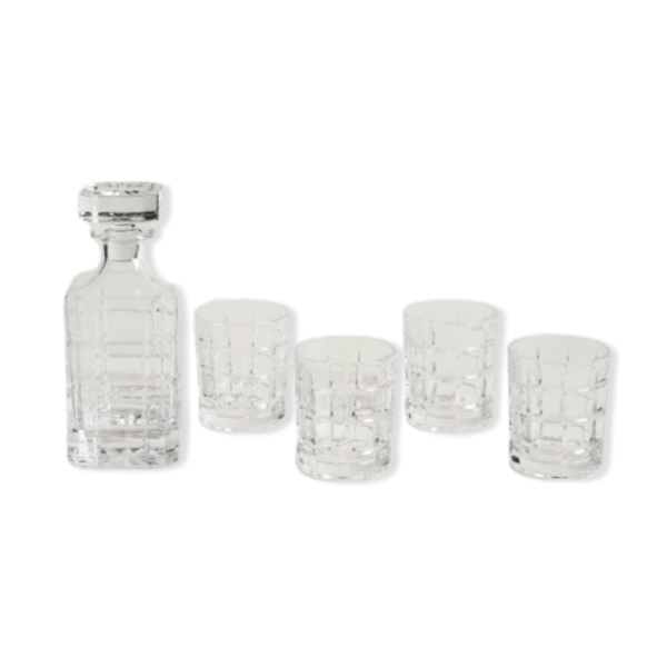 SET DE WHISKY 5 PIEZAS x750ml
