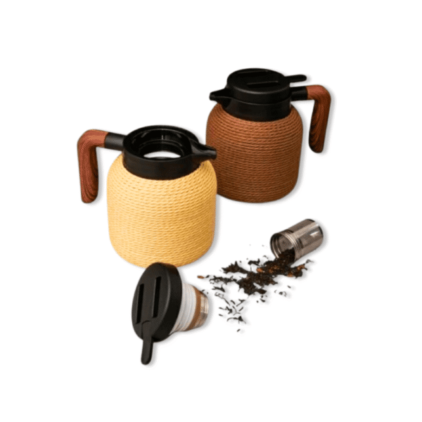 JARRA TERMICA SAKURA LOGGIA SOGA ROPE MARRON/DARK 1.2 L - Imagen 2