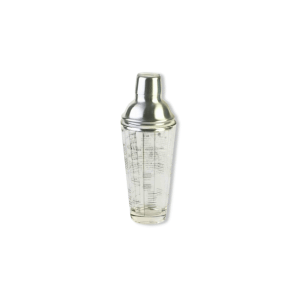 COCTELERA VIDRIO Y ACERO PARA TRAGOS 400ML