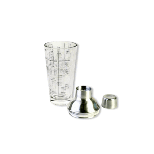 COCTELERA VIDRIO Y ACERO PARA TRAGOS 400ML - Imagen 2