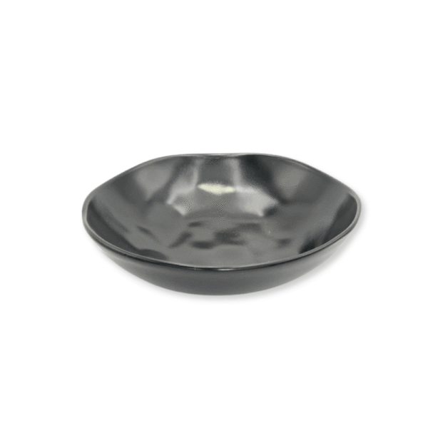 PLATO BLACK HONDO 20X5CM X1