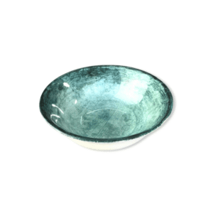 CAJA X6 BOWL MARMOLADO VERDE CUADRADO 16X5 CM