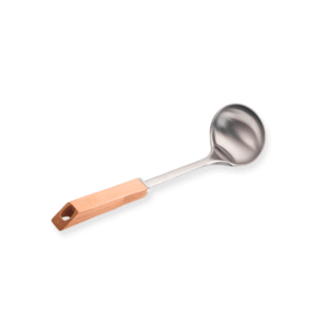 CUCHARÓN ACERO MANGO MADERA