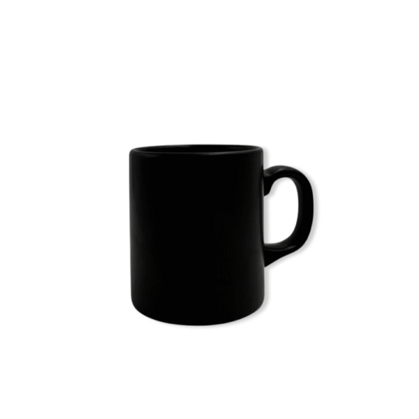 MUG CERAMICO NGO/BCO/GRIS 9 X 8 CM