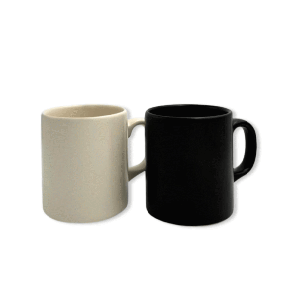 MUG CERAMICO NGO/BCO/GRIS 9 X 8 CM - Imagen 2