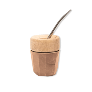 MATE DE MADERA CON BOMBILLA