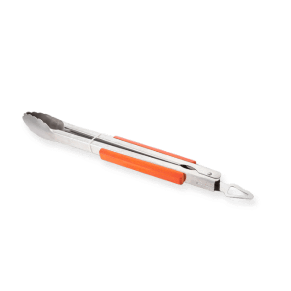PINZA BBQ ACERO INOXIDABLE MANGO DE MADERA
