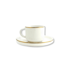 TAZA Y PLATO MACCHIATO SAKURA GOLD 80ML