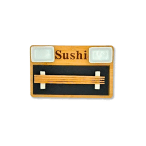 TABLA P /SUSHI RECTANGULAR C/GRABADO PARA 2