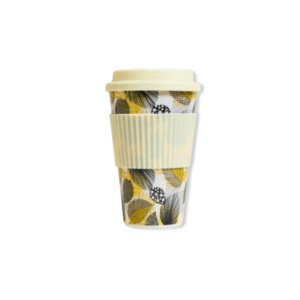 MUG DE FIBRA DE BAMBOO C/ TAPA 400ML