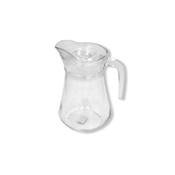 JARRA DE VIDRIO 1300 ML CON TAPA DE ACRILICO